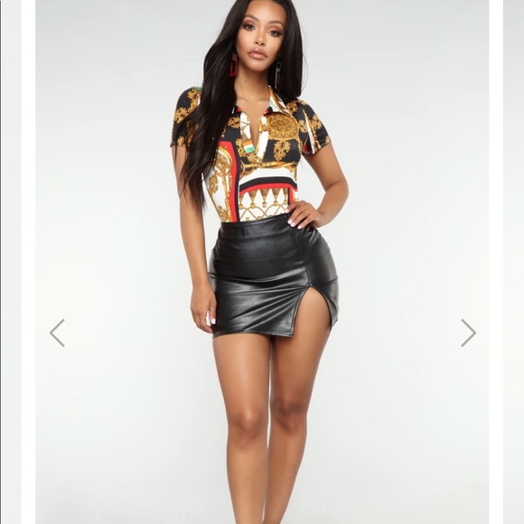 Fashion Nova Dresses & Skirts - Fashion Nova faux leather mini skirt